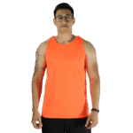 Regata masculina tradicional tecido cacharrel laranja