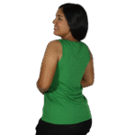 Regata feminina tecido cacharrel verde - Imagem 3
