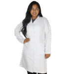 Jaleco tradicional manga longa microfibra branco