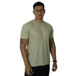 Camiseta masculina gola redonda malha pv caqui - Imagem 2