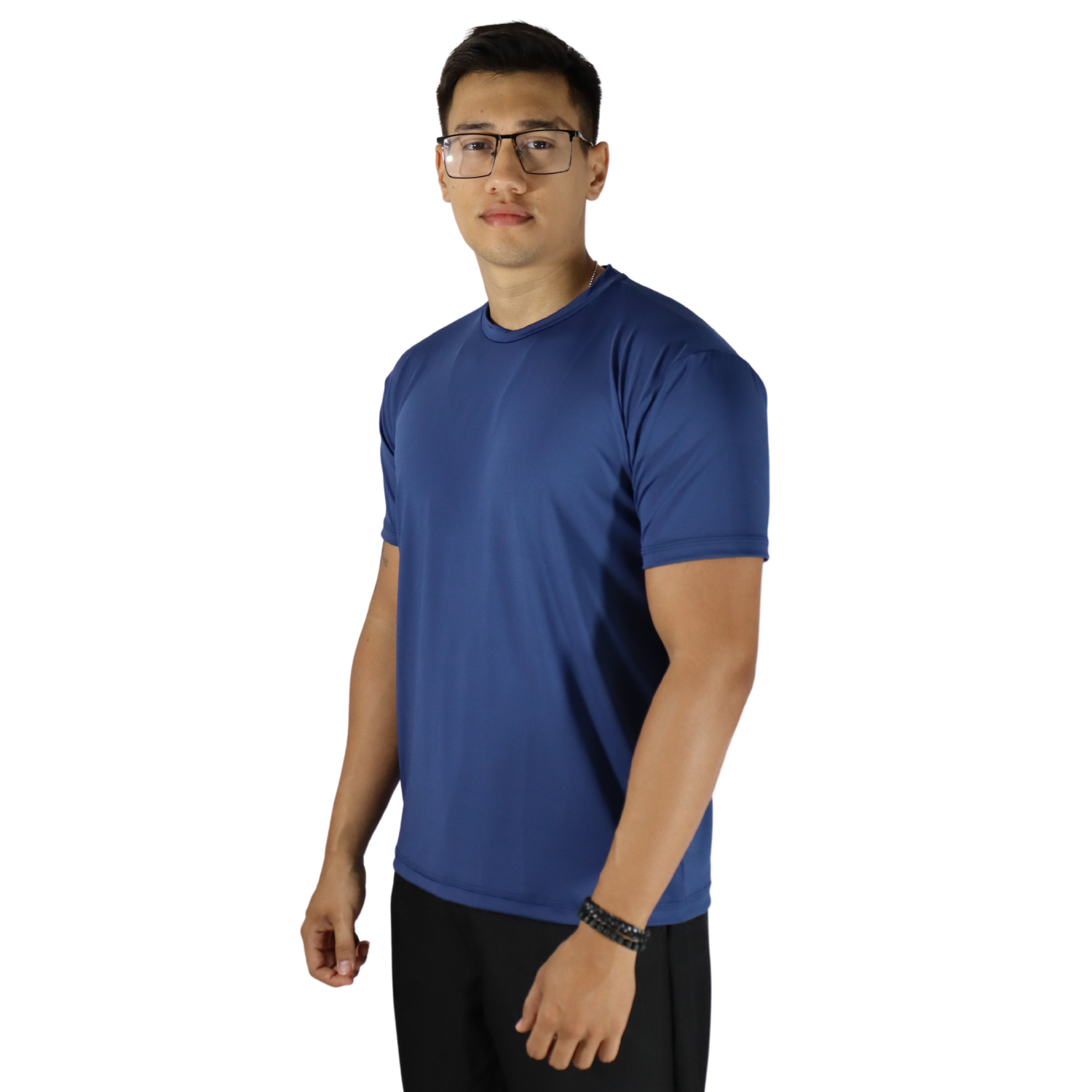 2 Camiseta masculina fit manga curta dry plus azul marinho - Imagem 2