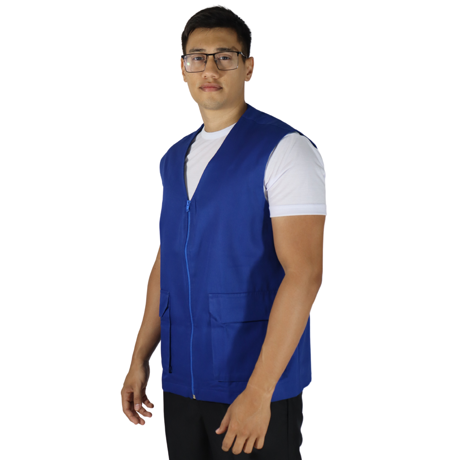 2 Colete masculino multiuso 9 bolsos azul royal - Imagem 2