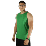 Regata masculina tradicional tecido cacharrel verde bandeira - Imagem 2