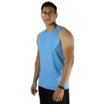 Regata masculina tradicional tecido cacharrel azul celeste - Imagem 2