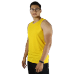 Regata masculina tradicional tecido cacharrel amarelo - Imagem 2