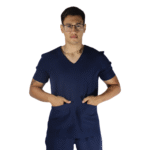 Camisa masculina de serviço hospitalar tway azul marinho