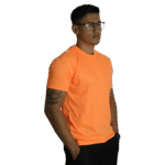 Camiseta masculina gola redonda malha pv laranja - Imagem 2