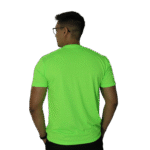 Camiseta masculina gola redonda malha pv verde neon - Imagem 3