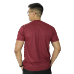 Camiseta masculina gola redonda malha pv vinho - Imagem 3