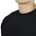 Camiseta masculina malha menegotti confort 100% algodão preto - Imagem 4