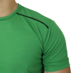 Camiseta masculina recorte com vivo manga curta cacharrel verde - Imagem 4