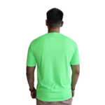Camiseta masculina recorte com vivo manga curta aerodry verde limão - Imagem 2