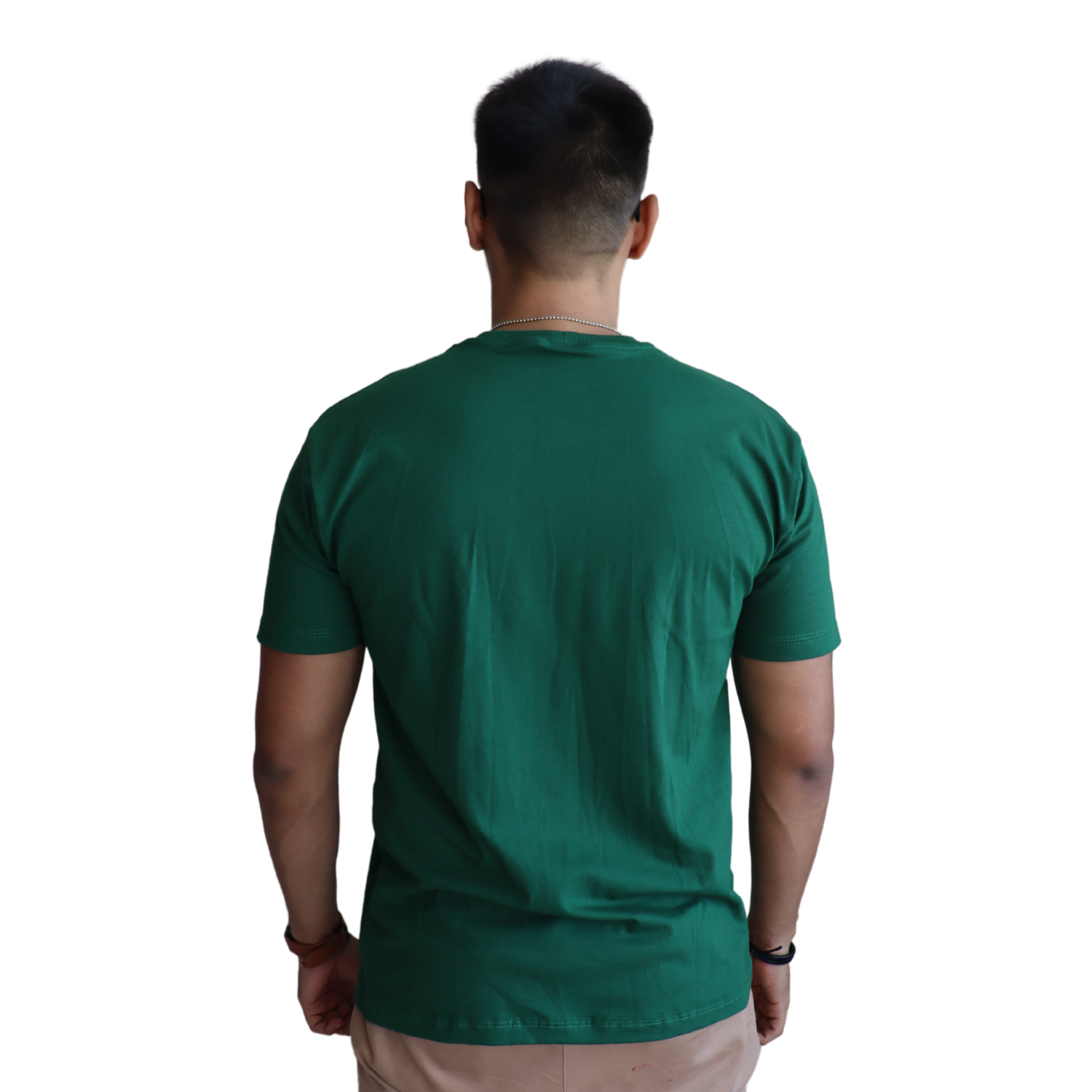 2 Camiseta masculina malha menegotti confort 100% algodão verde mata - Imagem 2