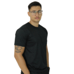 Camiseta masculina gola redonda cacharrel preto - Imagem 2