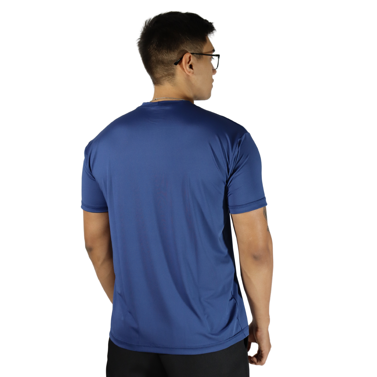 3 Camiseta masculina fit manga curta dry plus azul marinho - Imagem 3