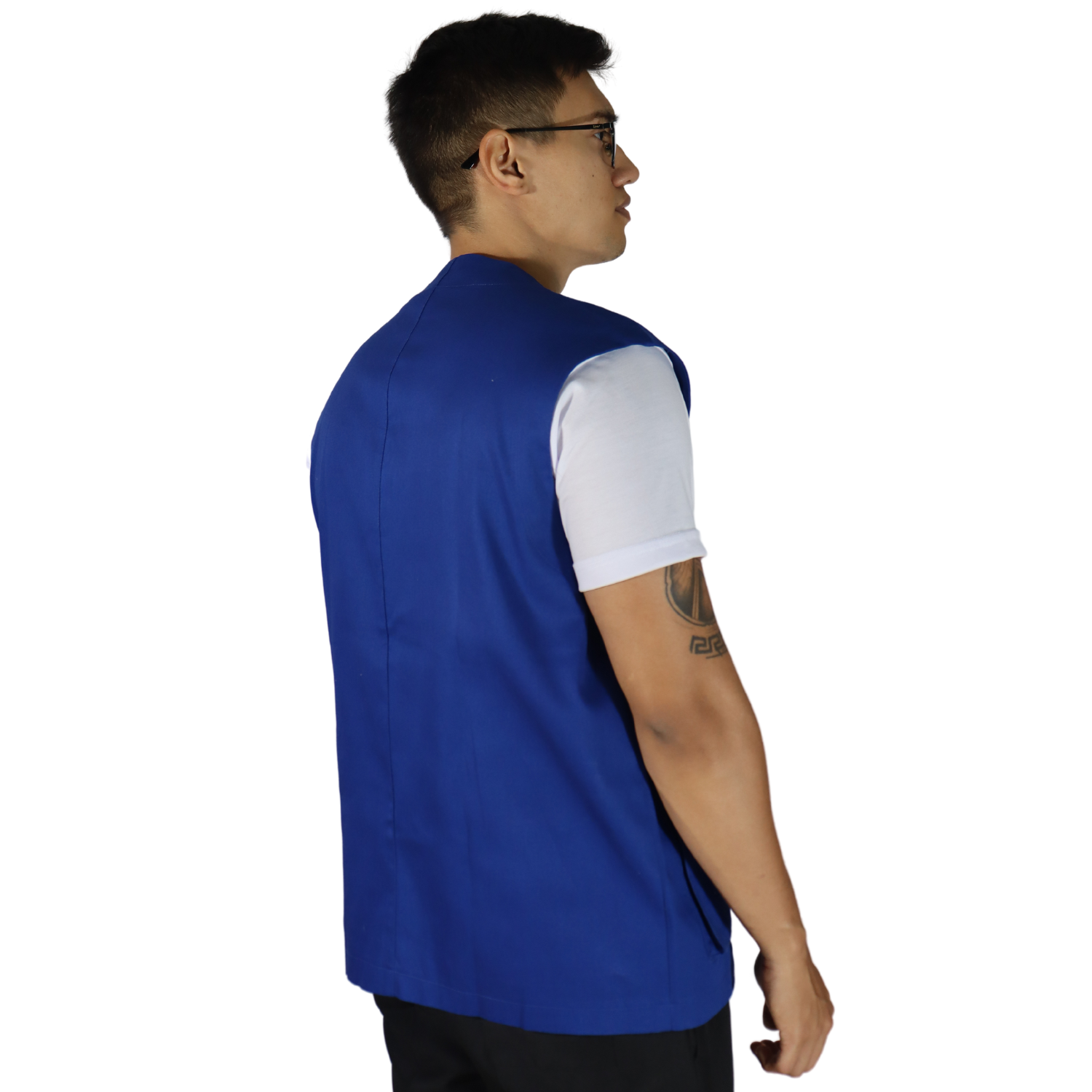 3 Colete masculino multiuso 9 bolsos azul royal - Imagem 3