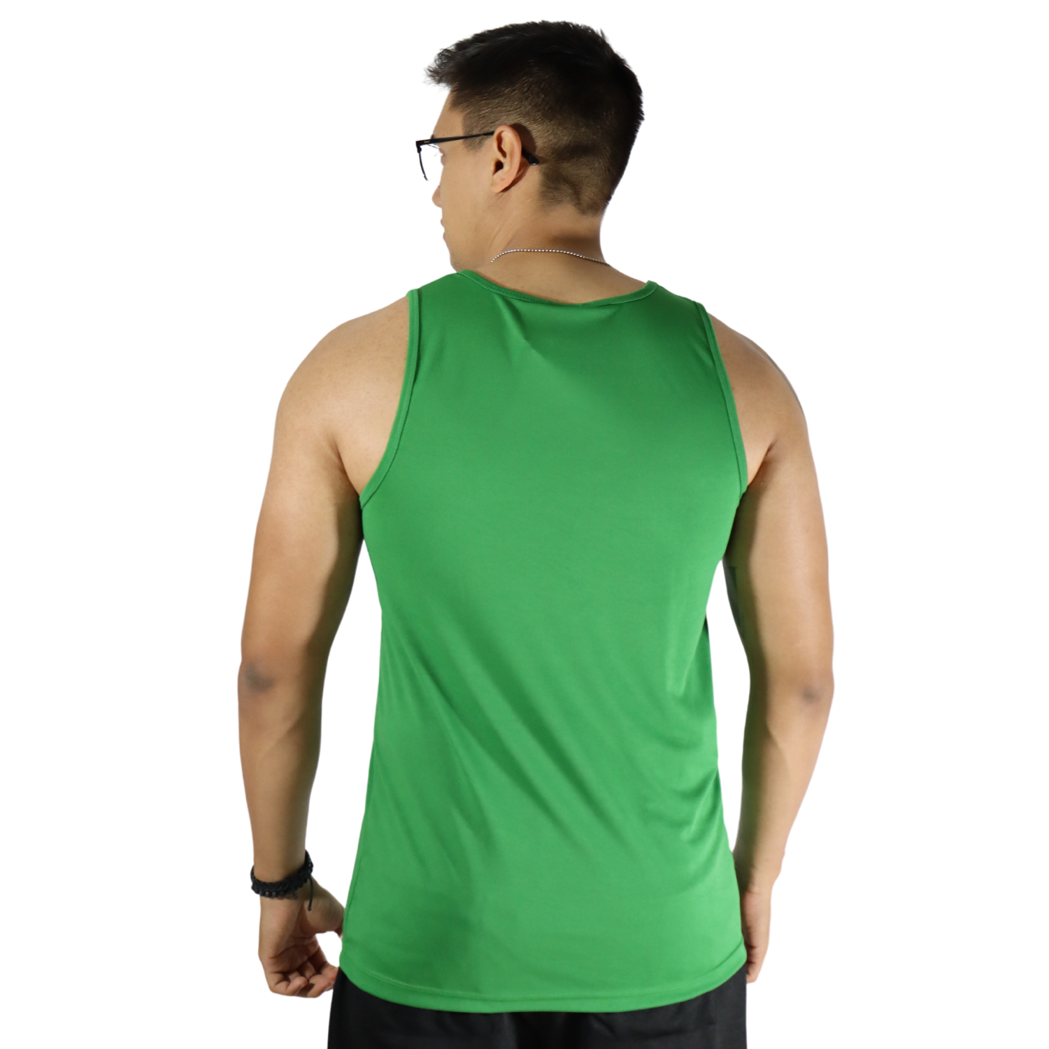 3 Regata masculina tradicional tecido cacharrel verde bandeira - Imagem 3