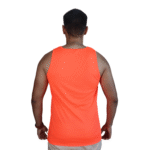 Regata masculina tradicional tecido cacharrel laranja neon - Imagem 2