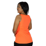 Regata feminina tecido cacharrel laranja - Imagem 3