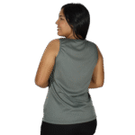 Regata feminina tecido cacharrel cinza chumbo - Imagem 3