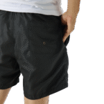 Shorts masculino com bolso lateral sarja preto - Imagem 3