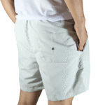 Shorts masculino com bolso lateral tactel branco gelo - Imagem 3