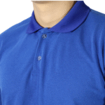 Camisa masculina polo manga curta gola pronta piquet pa azul royal - Imagem 4