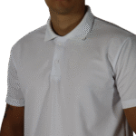 Camisa masculina polo manga curta gola pronta piquet pa branco - Imagem 4