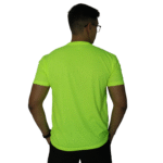 Camiseta masculina gola mesmo tecido malha pv verde floresta - Imagem 3