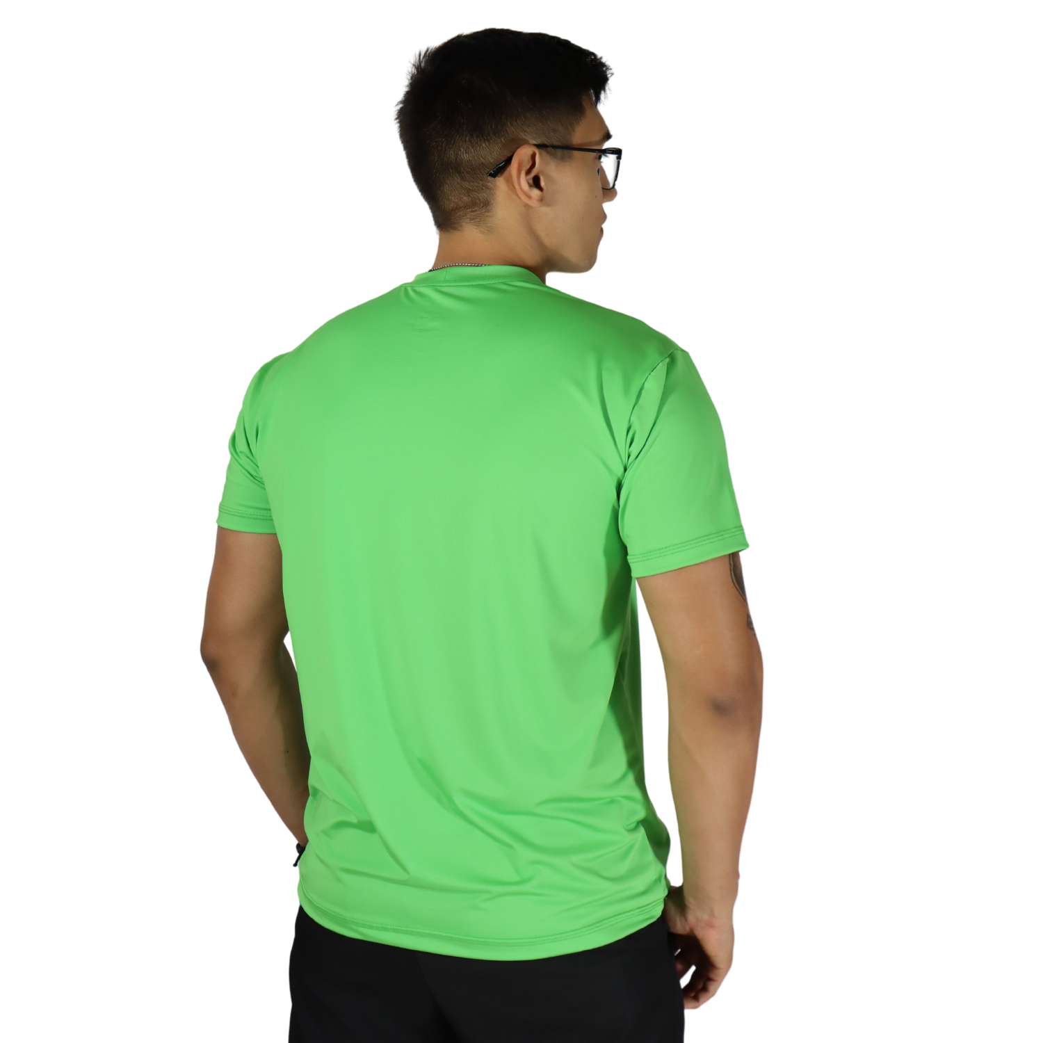 3 Camiseta masculina fit manga curta dry plus verde limão - Imagem 3
