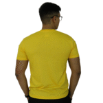 Camiseta masculina gola redonda malha pv amarelo - Imagem 3