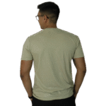 Camiseta masculina gola redonda malha pv caqui - Imagem 3