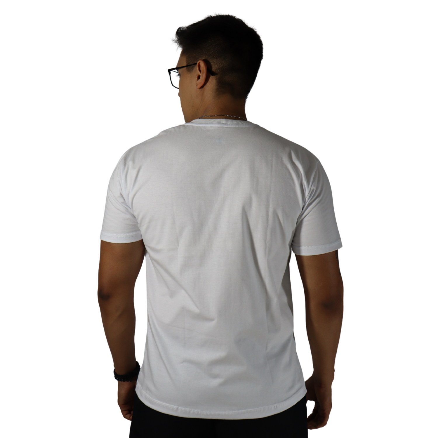 3 Camiseta masculina malha menegotti confort 100% algodão branco - Imagem 3