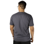 Camiseta masculina malha menegotti confort 100% algodão chumbo - Imagem 3