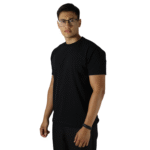 Camiseta masculina malha menegotti confort 100% algodão preto - Imagem 2