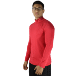 Camiseta masculina manga longa gola ata dry plus vermelho - Imagem 2
