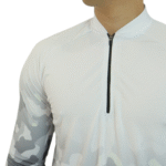 Camiseta masculina raglan manga longa com zíper aerodry camuflada - Imagem 4