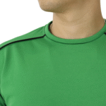 Camiseta masculina recorte com vivo manga curta cacharrel verde - Imagem 2