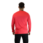 Camiseta masculina raglan manga longa dry plus vermelho - Imagem 3