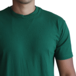 Camiseta masculina malha menegotti confort 100% algodão verde mata - Imagem 3