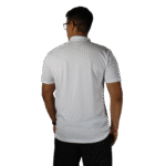 Camisa masculina polo manga curta gola pronta piquet pa branco - Imagem 3