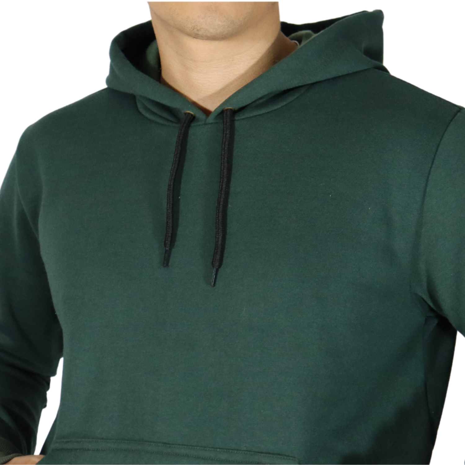 4 Agasalho masculino com capuz bolso canguru moletom verde mata - Imagem 4