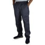 Calça masculina com elástico brim leve cinza chumbo - Imagem 3