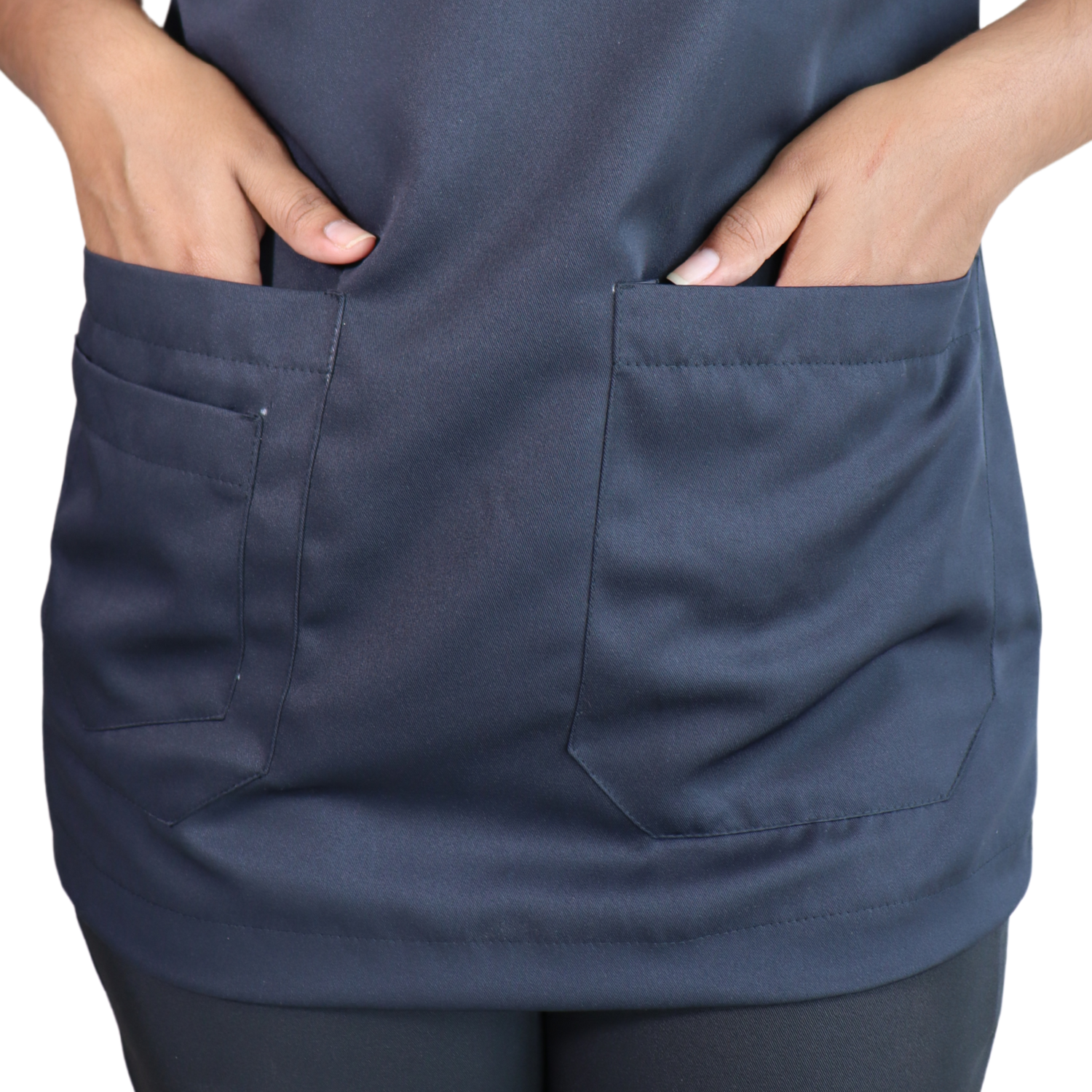 4 Camisa feminina de serviço hospitalar microfibra preto - Imagem 4