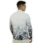 Camiseta masculina raglan manga longa com zíper aerodry camuflada - Imagem 3