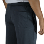 Calça masculina com elástico e faixa refletiva helanca colegial cinza chumbo - Imagem 4