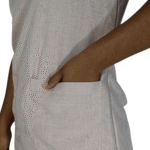 Camisa feminina de serviço hospitalar tecido oxford melody nude - Imagem 4