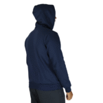 Agasalho masculino com capuz bolso canguru moletom azul marinho - Imagem 3