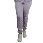 Calça feminina hospitalar tecido oxford lilás - Imagem 2