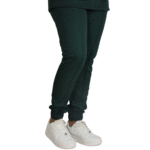 Calça feminina hospitalar tecido oxford verde militar
